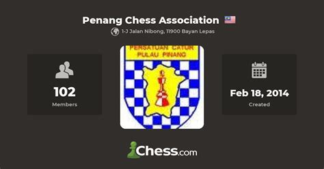 PENANG CHESS ASSOCIATION.